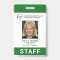 Custom Green Business Logo Employee Photo ID