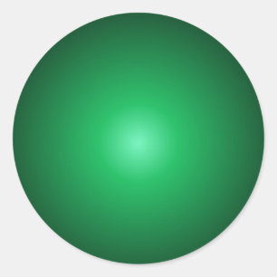 Custom Green Colour Blank Trendy Elegant Template Classic Round Sticker