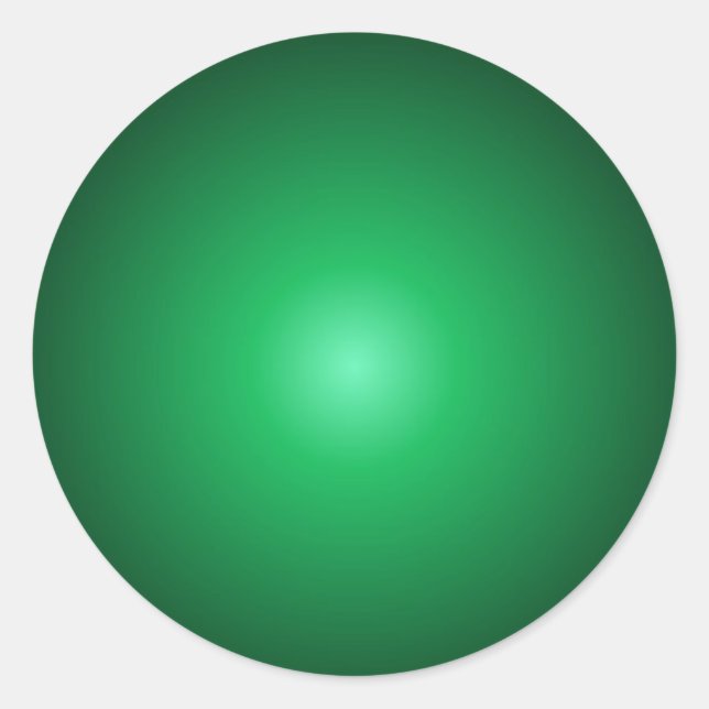 Custom Green Colour Blank Trendy Elegant Template Classic Round Sticker (Front)