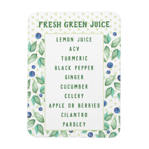 Custom Green Juice Magnet
