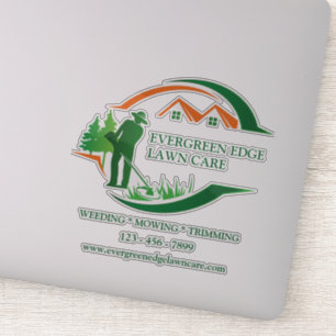 Custom Green Lawn Care Vinyl