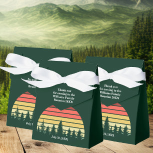 Custom Green Outdoor Family Reunion Party Favour Box