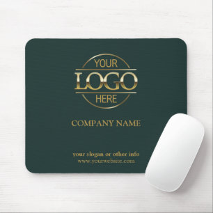 Custom Green Promotional Company Business Logo Mouse Mat