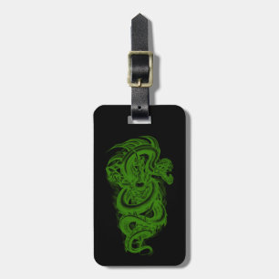 Custom Green Serpent Luggage Tag