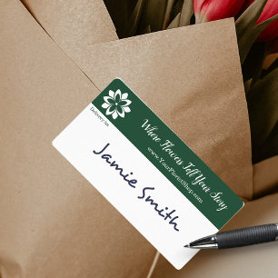 🌼Custom Green & White Florist Shop Delivery
