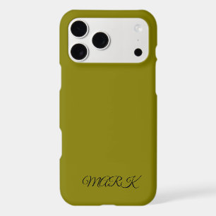 Custom Green-Yellow Phone Case with Personalized N