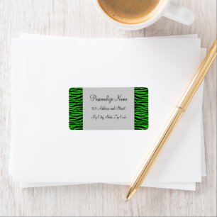 Custom Green Zebra Label