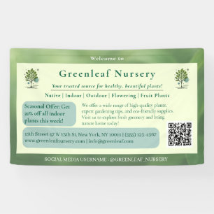 Custom Greenleaf Nursery Branding  Banner