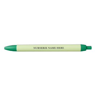 Custom Greenleaf Nursery Branding  Black Ink Pen
