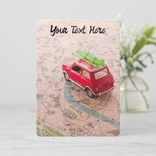 Custom Greeting Card Travel Kayak Adventure