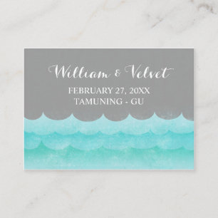 Custom Grey At Sea Nautical Place Cards