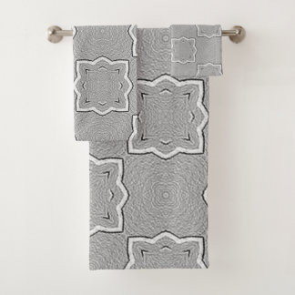 Custom Grey  Bath Towel Set