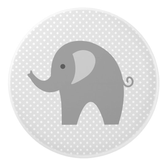 Custom Grey Elephant Nursery Door And Drawer Knobs Zazzle Co Uk