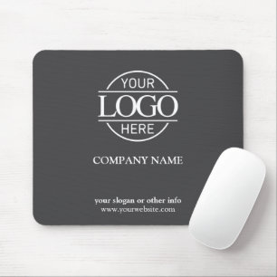 Custom Grey Promotional Company Business Logo Mouse Mat