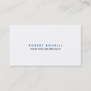 Custom Grey White Blue Standard Business Card