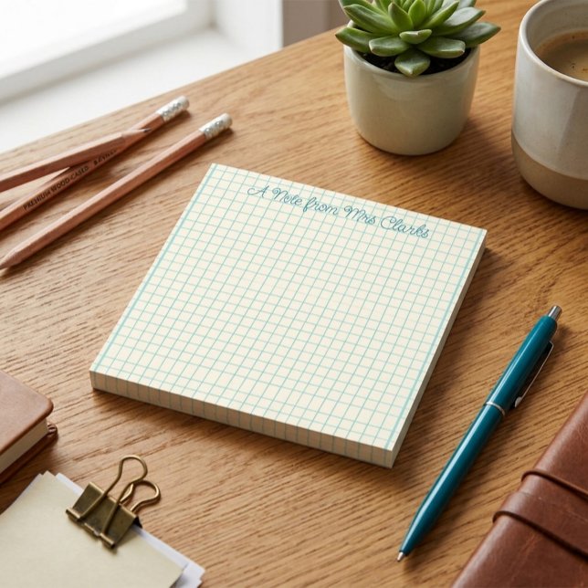 Custom Grid Teacher Post-it® Notes  (Creator Uploaded)
