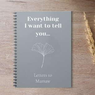 Custom Grief Journal Minimalistic Memorial Gift