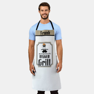 Custom Grill BBQ Dad Apron-Personalised Quote Gift Apron
