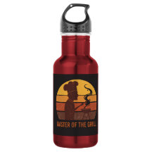 Custom Grill Master Dad Retro Sunset Personalised