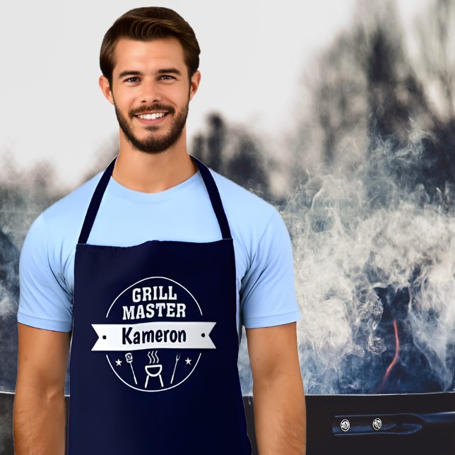 Custom Grill Master (with your name)   Apron (Creator Uploaded)