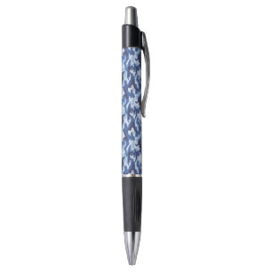 Custom Grip Ink Pen-Emmy-Blue Camo Print