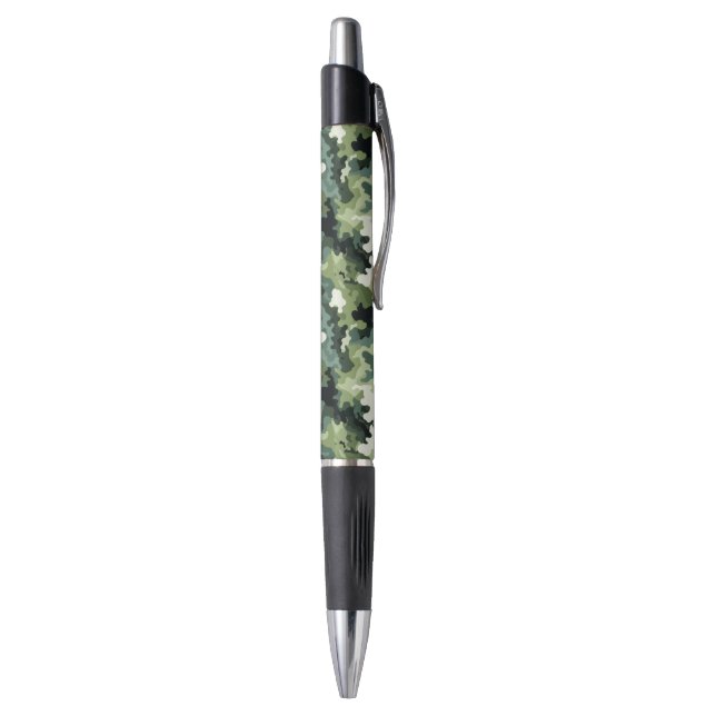 Custom Grip Ink Pen-Emmy-Green Camo Print (Bottom (Vertical))