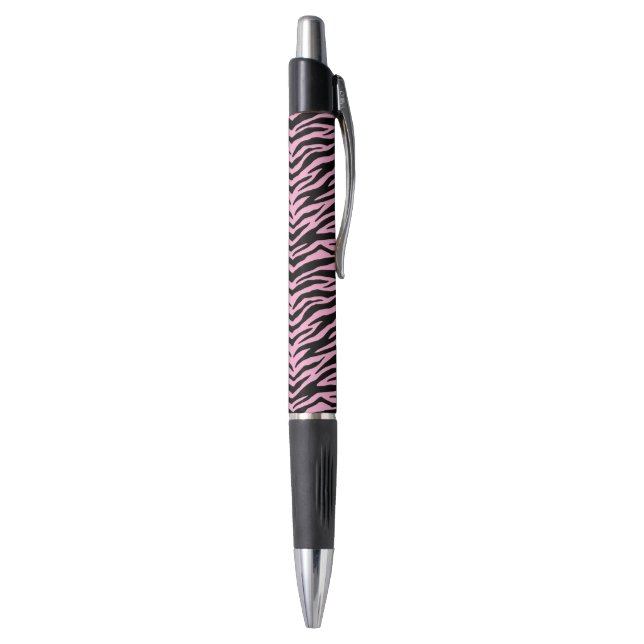 Custom Grip Ink Pen-Emmy-Zebra Print (Bottom (Vertical))
