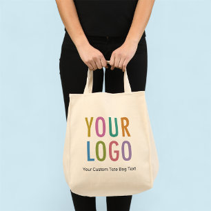 Custom Grocery Shopping Tote Bag with Company Logo