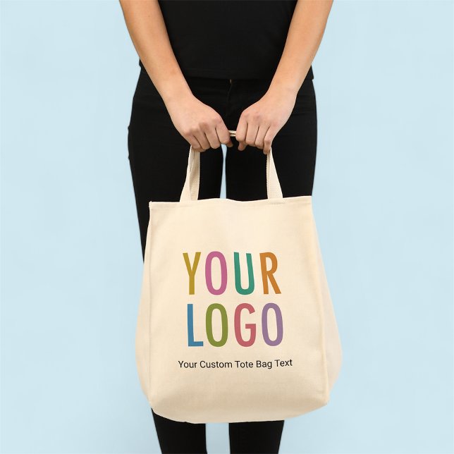 Custom Grocery Shopping Tote Bag with Company Logo (MISOOK Grocery Tote Bag with Logo)