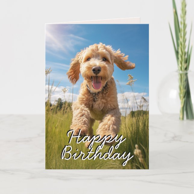 Custom Groodle Birthday Card (Front)