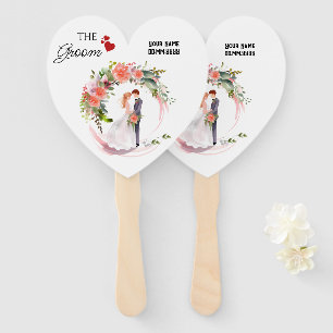 Custom Groom: Keep Your Guests Cool in Style Hand Fan