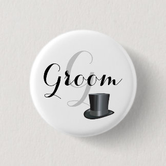 Custom Groom Wedding Pin back Buttons Badges