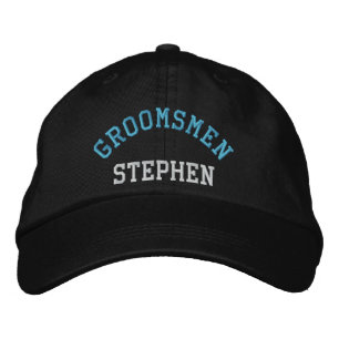 Custom groomsmen bachelor blue baseball cap