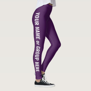 Custom Group Name & Text Pretty Women's Leggings