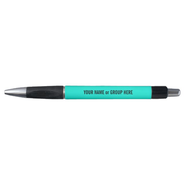 Custom Group Name & Text Promotional Aqua (Front)
