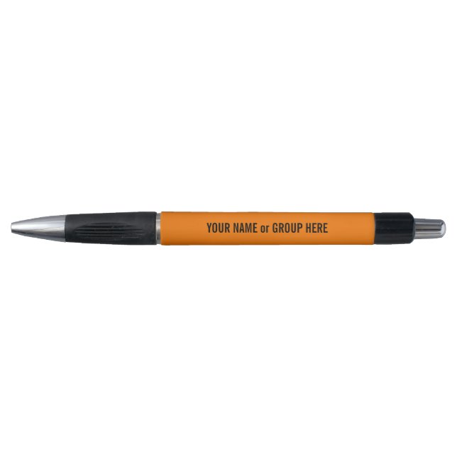 Custom Group Name & Text Promotional Orange (Front)