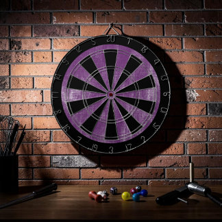 Custom Grunge Purple Game Dartboard