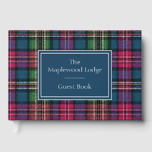 Custom Guest Book Gingham Style Vacation Rentals