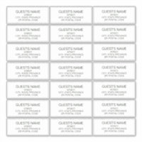 Custom Guests Address Labels Dark Green