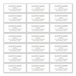 Custom Guests Address Labels Dark Green