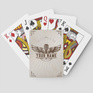 Custom Guitar Player Gift Custom Playing Cards
