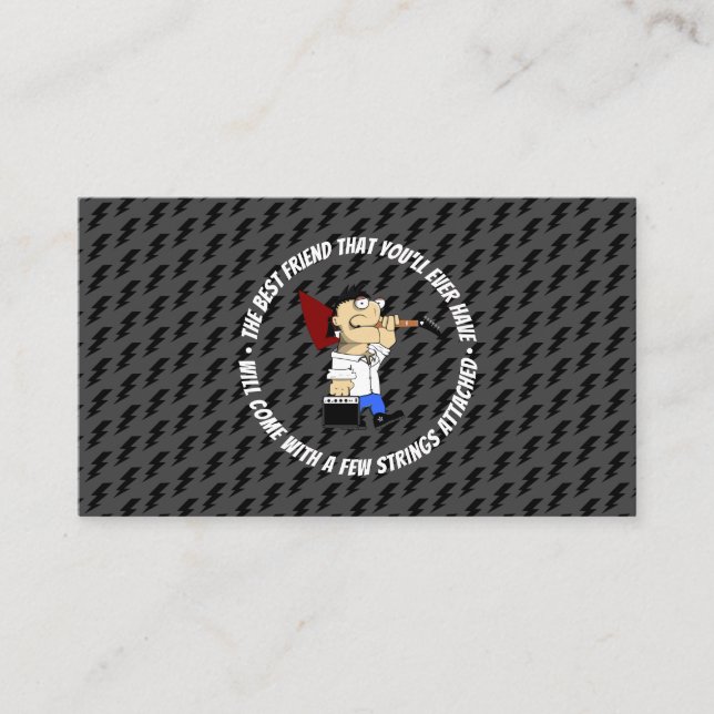 Custom Guitar Shop Luthier Sales Repair Service Business Card (Front)