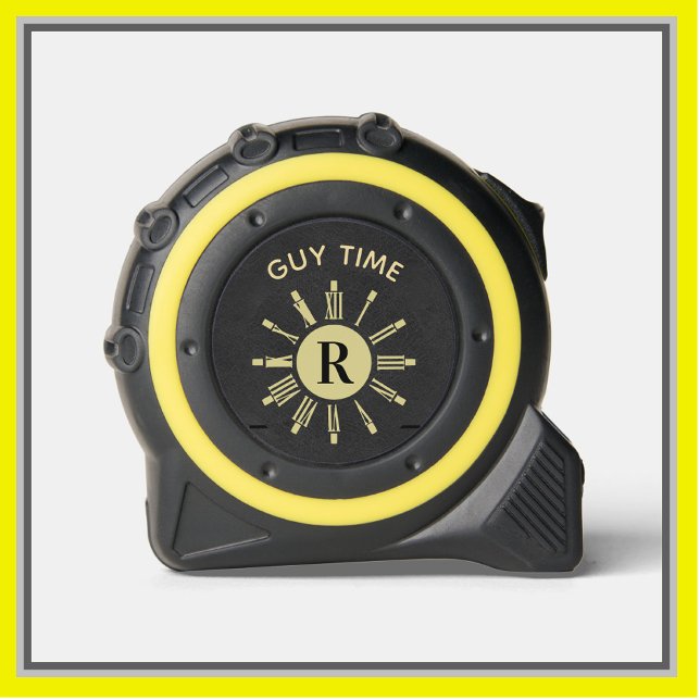 Custom Guy Time Clock Monogram Black Gold 1 (Creator Uploaded)
