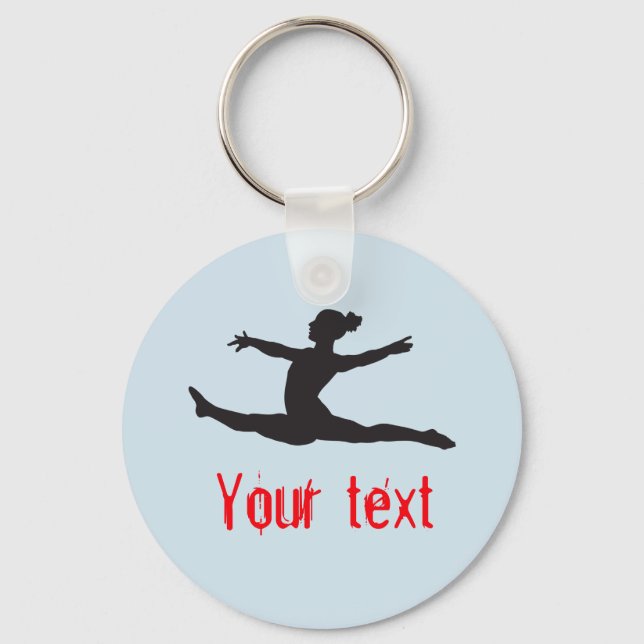 Custom Gymnastics Dance Cheer Keychains (Front)