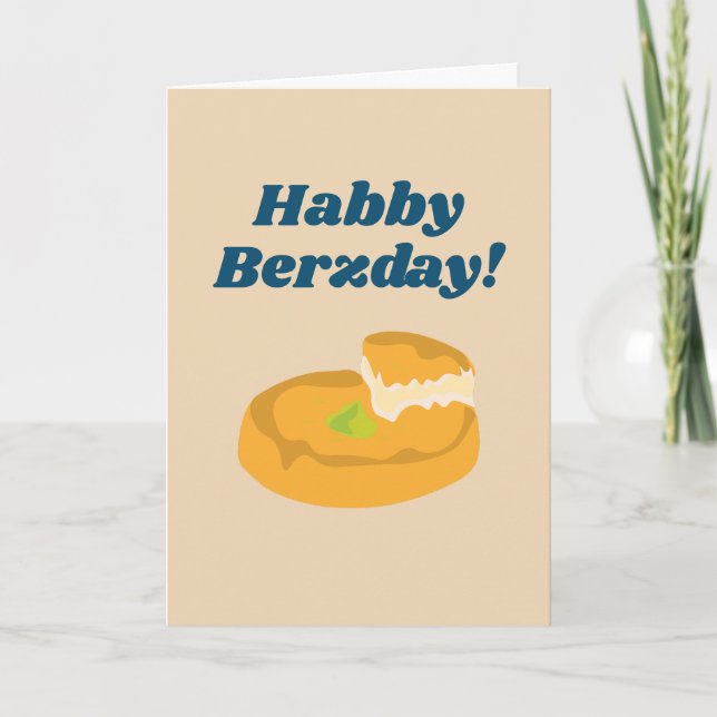 Custom Habby Berzday Knafeh Funny Arab Card (Front)