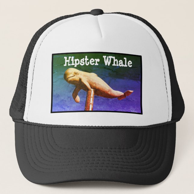 Custom Hail the Whale Trucker Hat (Front)