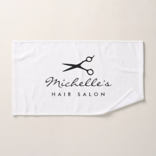 Custom hairdresser hand towel for hair salon