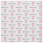 Custom Hairdresser Pink Scissor Comb Fabric