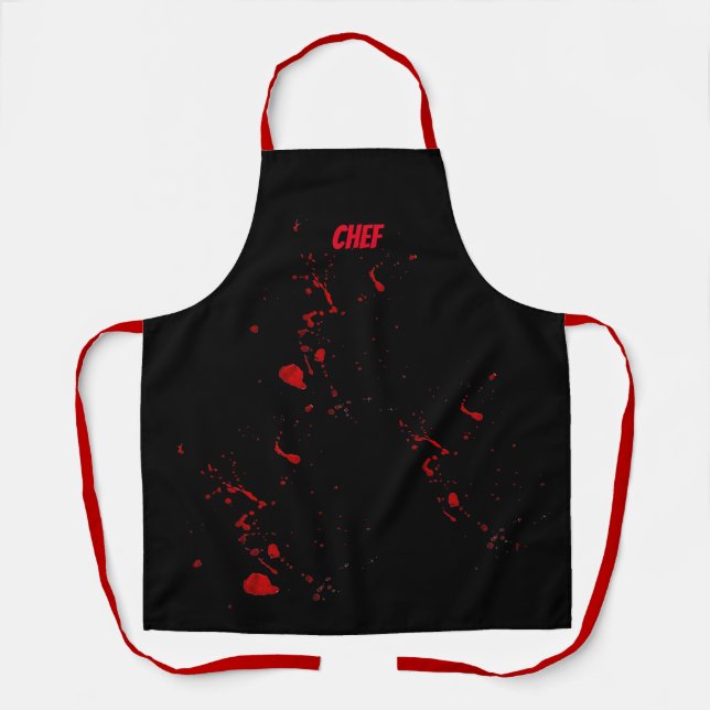 Custom Halloween Bloody Butcher Apron (Front)