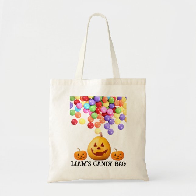 Custom Halloween Candy Tote (Front)